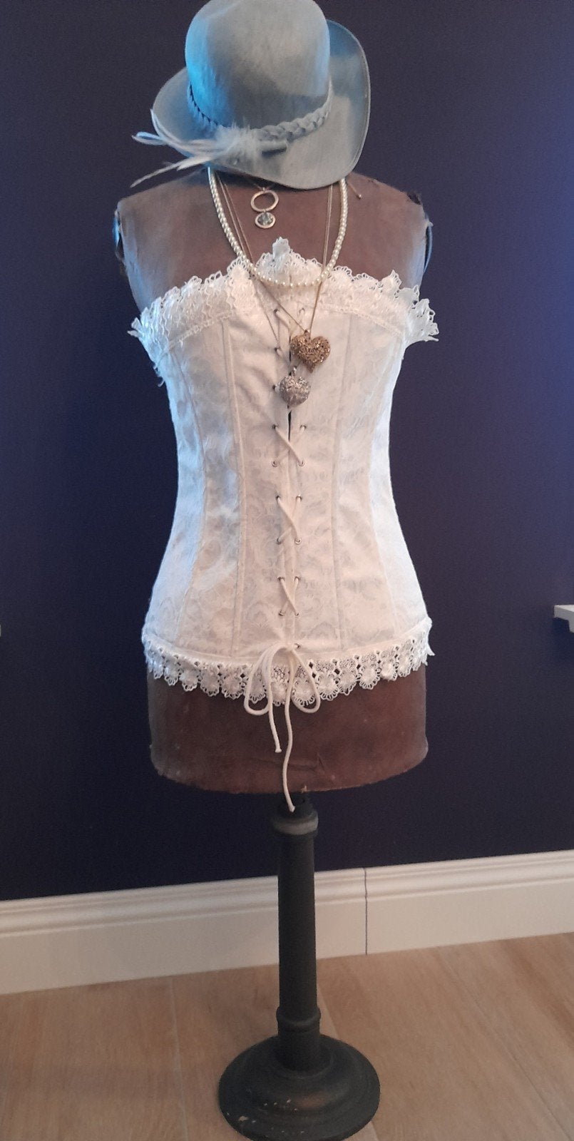 antieke paspop met accessoires, Ophalen of Verzenden