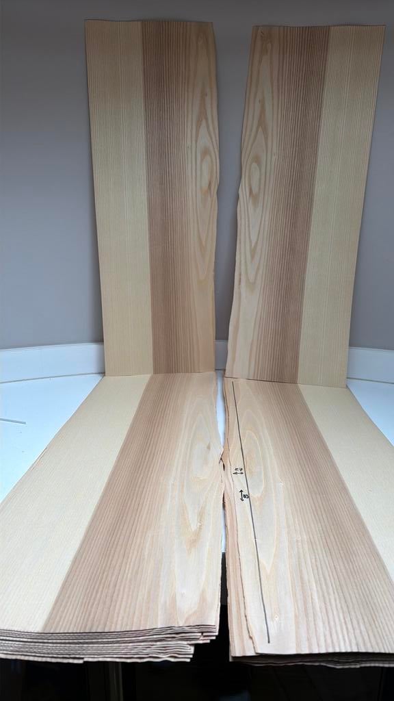 Olijfessen fineer 83x27cm, Verzenden, Almelo, Nieuw, Fineer