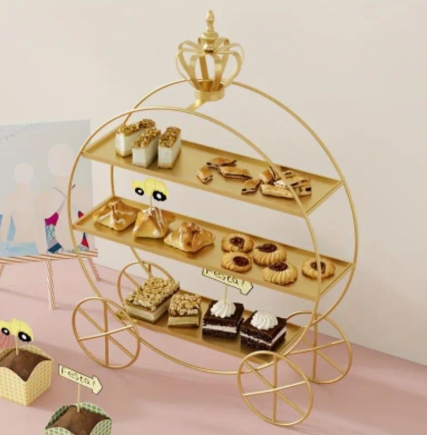 Cupcake Decoratie Stand Goud, Zwart of Wit - Per Stuk, Ophalen, Nieuw