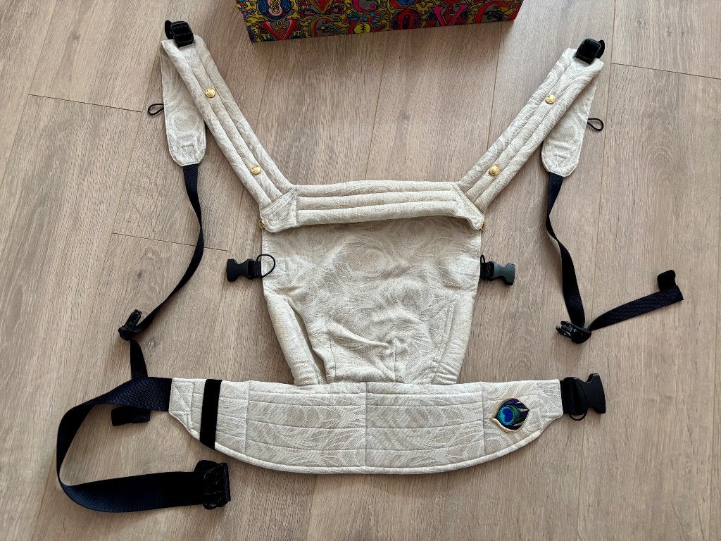 Artipoppe draagzak Zeitgeist Argus Oat, Buik of Rug, Zo goed als nieuw, Draagzak, Ophalen