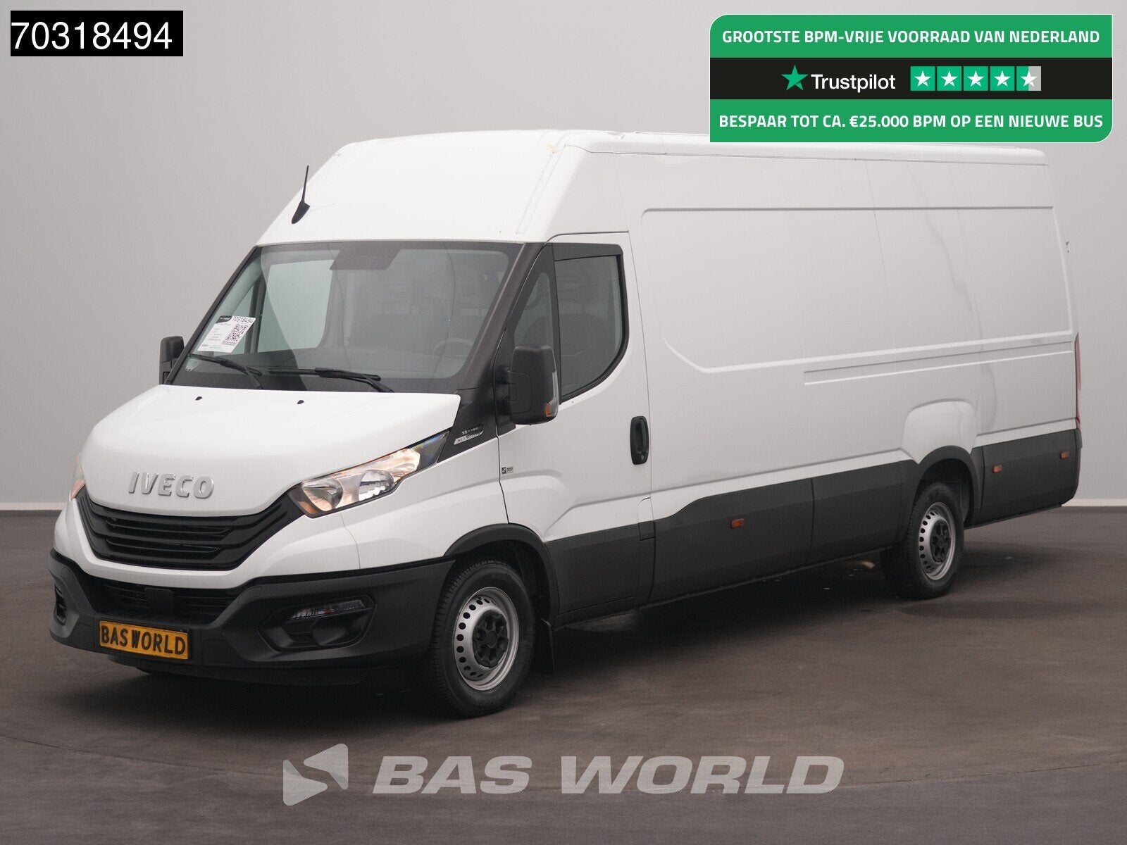 Iveco Daily 35S16 Automaat L3H2 160PK 3,5t Trekgewicht Airco, Automaat, Stof, Gebruikt, Euro 6