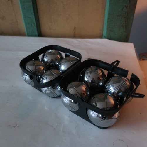 Petanque ballen jeu de boules 8 stuks origineel goede staat, Ophalen of Verzenden