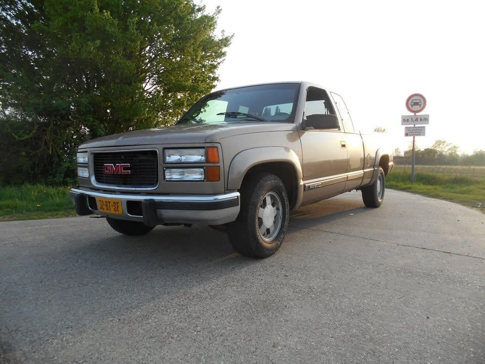 GMC Sierra C1500 Pickup 6.5 V8 Automaat Turbodiesel 1996 APK, Auto's, Automaat, Bruin, 3000 kg, 6557 cc