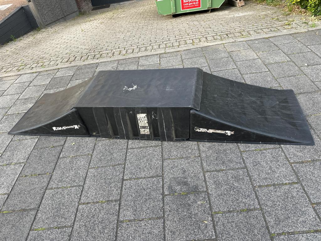 Rampage X Stuntstep Skateboard BMX Schans, Ophalen, Gebruikt