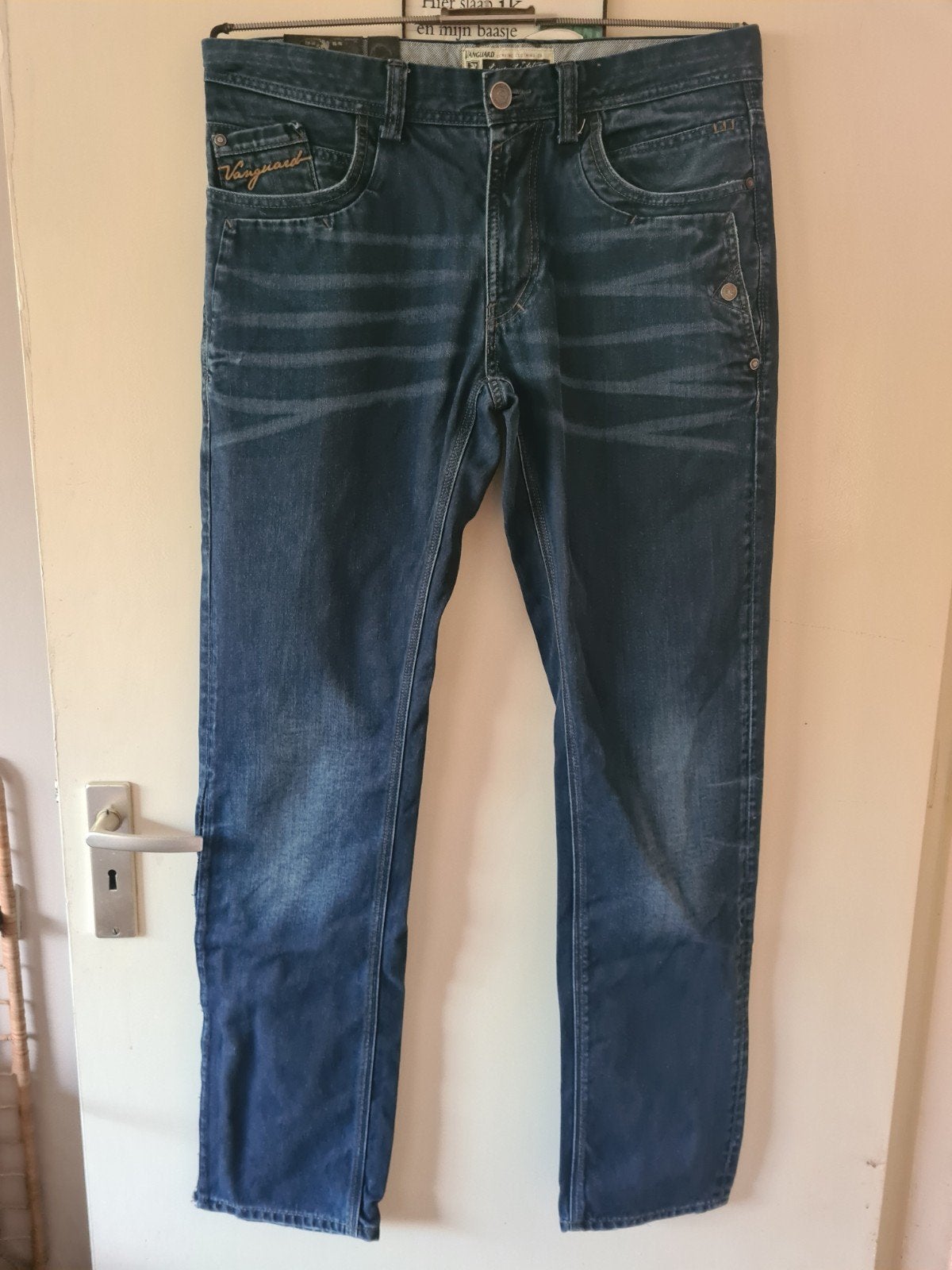 Als NIEUW!! - Vanguard - Spijkerbroek 100% Katoen, W34/L36, Blauw, Ophalen of Verzenden, Zo goed als nieuw, Vanguard