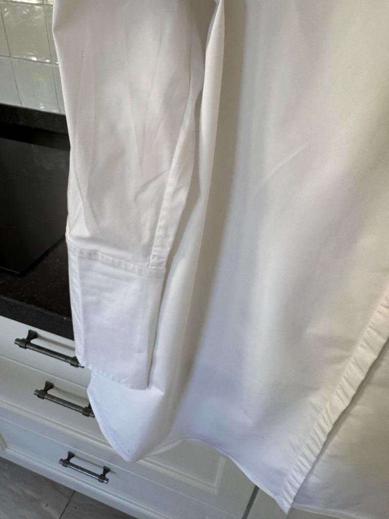COS Witte Blouse met Mandarijnkraag - Maat L, Ophalen of Verzenden, Zo goed als nieuw, Maat 42/44 (L), Wit