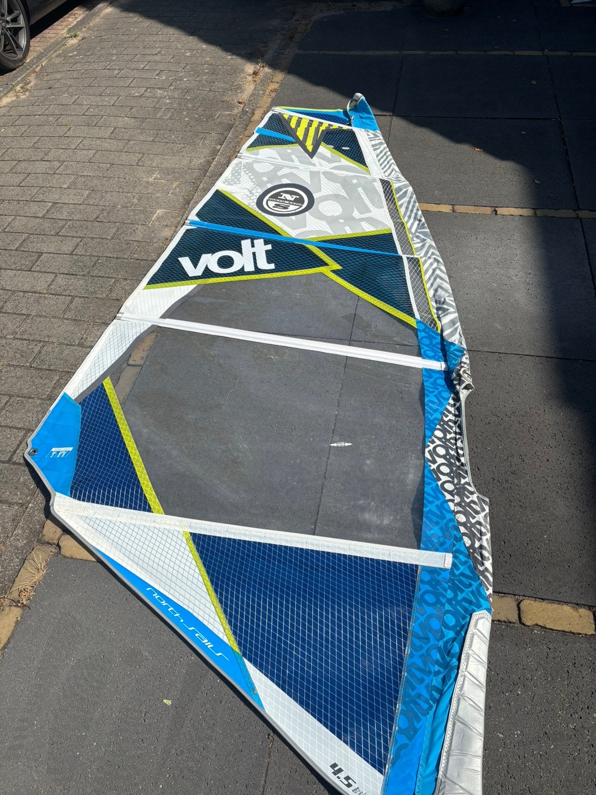 North sails volt 4.5 wave windsurfzeil, Watersport en Boten, Ophalen of Verzenden, Zo goed als nieuw