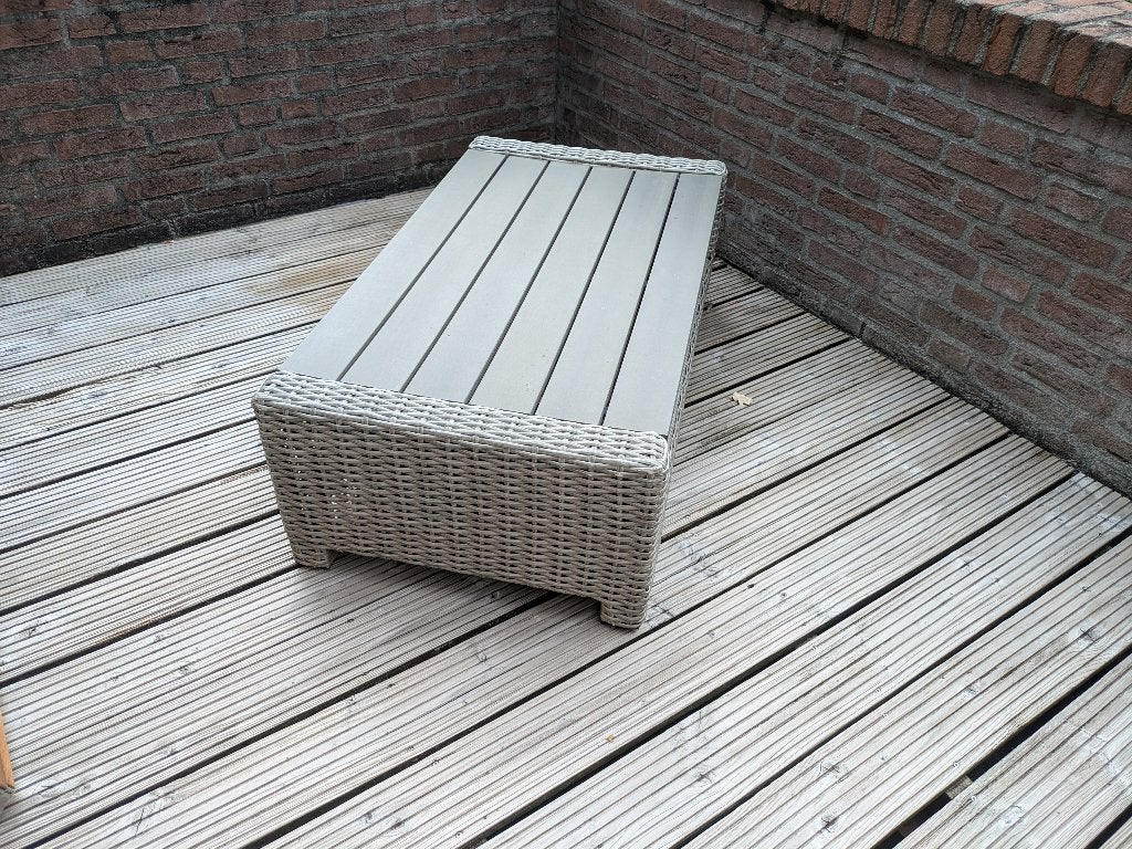 Wicker tuintafel, Ophalen, Gebruikt, Wicker