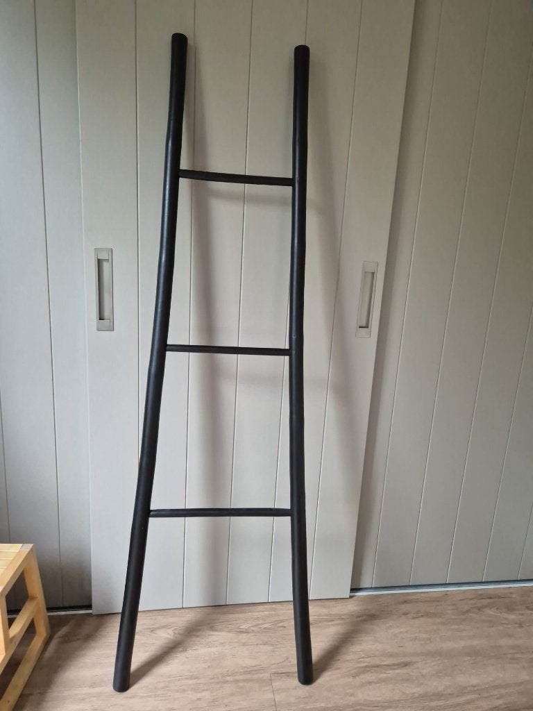 decoratieve ladder zwart hout, Huis en Inrichting, Woonaccessoires | Wanddecoraties, Ophalen, 35 cm, Decoratieobject, Zo goed als nieuw