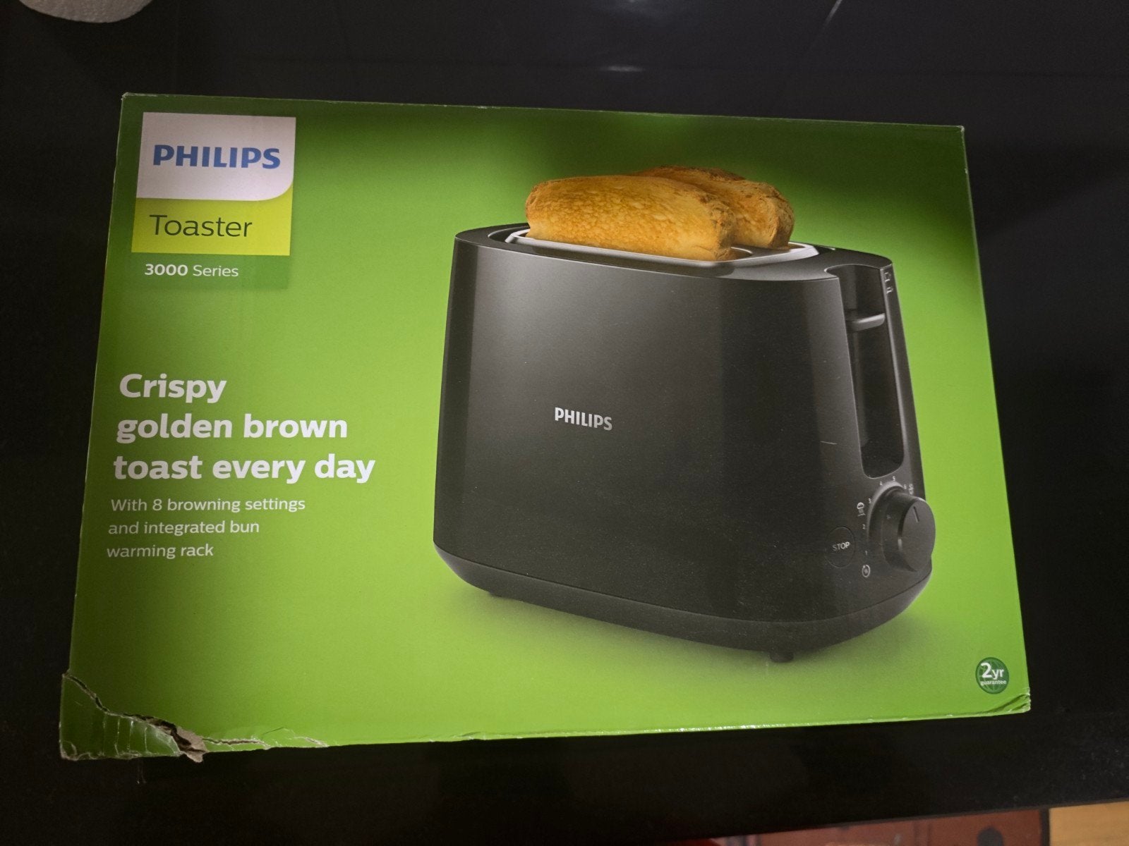 Philips Toaster 3000 Serie HD2581 - Zwart, Ophalen, Gebruikt, Meer dan 8 standen