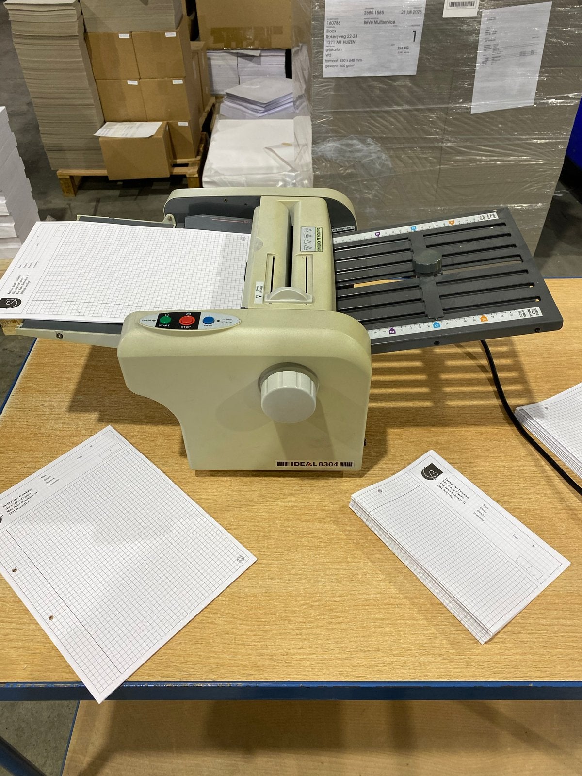 IDEAL 8304 Vouwmachine voor documenten, Ophalen, Gebruikt, Overige typen
