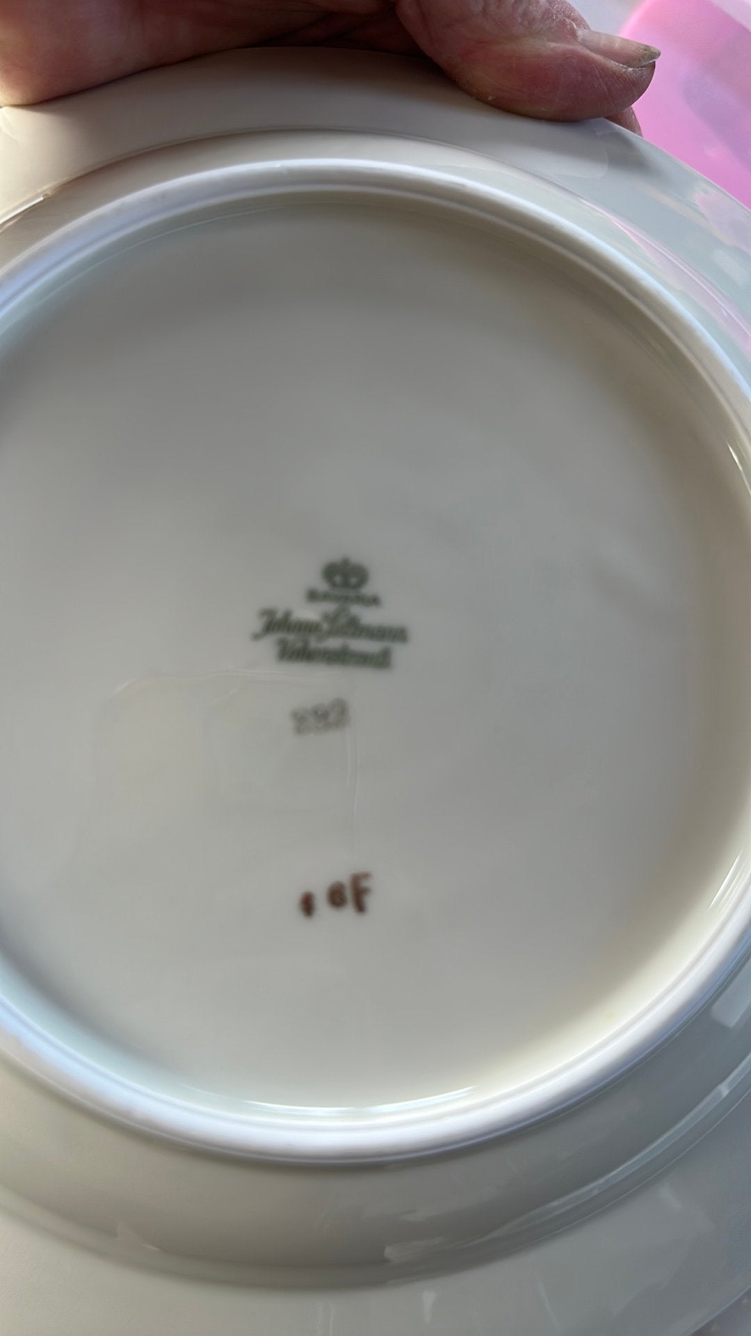 Foto 10 van servies met rozenmotief in Curver boxen MOET SNEL Weg