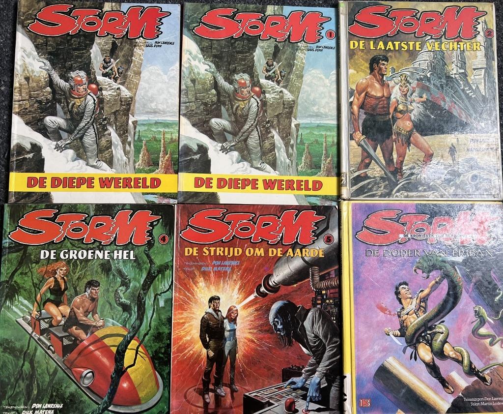 Storm stripboeken – vroege drukken (goede staat), Gelezen, Ophalen of Verzenden, Don Lawrence, Meerdere stripboeken