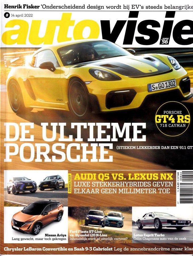 Autovisie 8 2022 : Chrysler Lebaron Cabrio - Saab 9-3 Cabrio, Ophalen of Verzenden, Gelezen, Algemeen