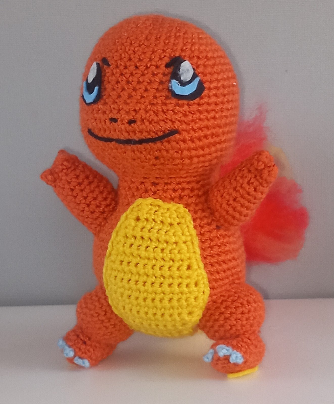 Gehaakte Charmander Knuffel - Pokémon Amigurumi, Oranje, Overige merken, Handgemaakt, Overige typen