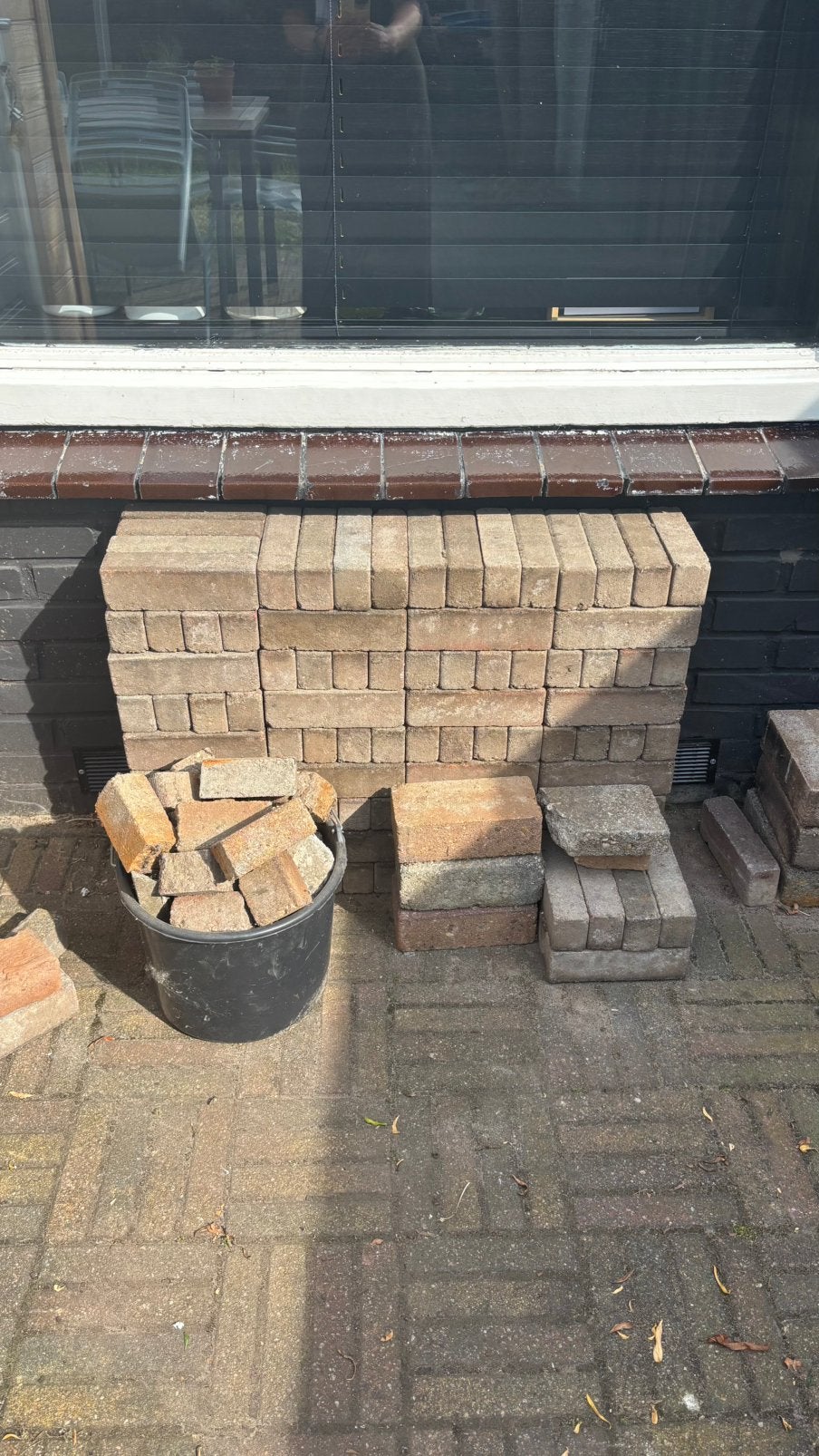 Gratis straatstenen, Ophalen, Gebruikt, Beton, Klinkers