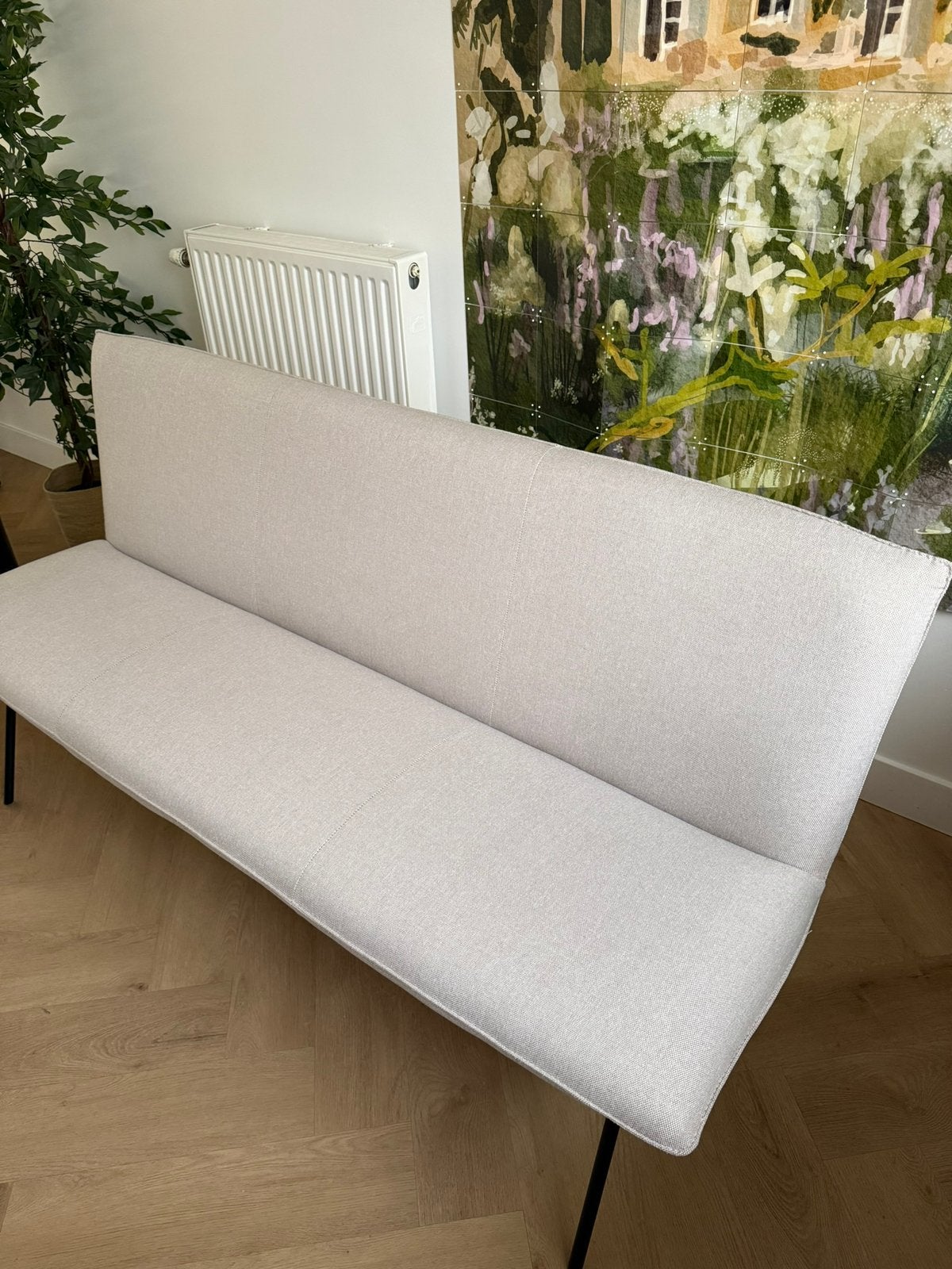 Eetkamer bankje - Papi (Table du Sud) - nieuwstaat (factuur), Huis en Inrichting, Stoelen, Ophalen, Zo goed als nieuw
