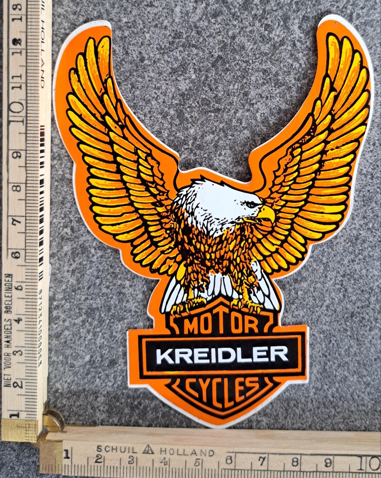 vintage sticker Adelaar Kredler motor cycles brommer, Ophalen of Verzenden, Zo goed als nieuw