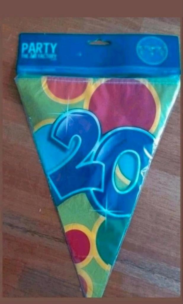 Slinger 20 jaar, Ophalen of Verzenden, Nieuw, Versiering, Verjaardag
