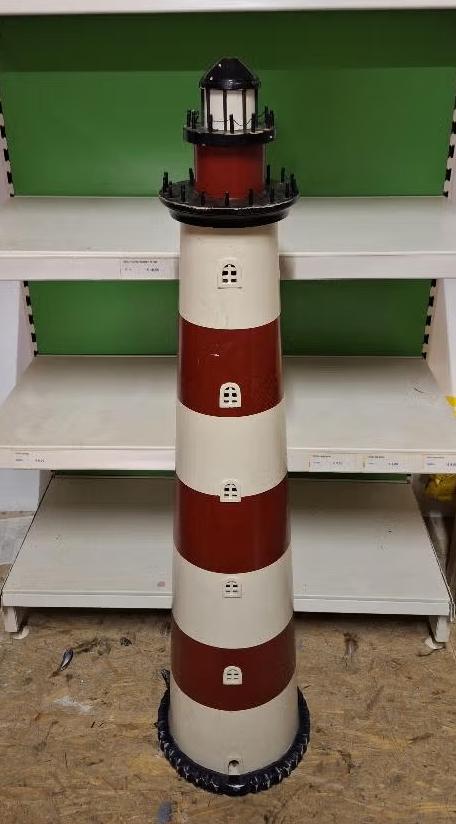 Grote vuurtoren decoratie (125 cm), Ophalen, Gebruikt, Hout, Overige typen