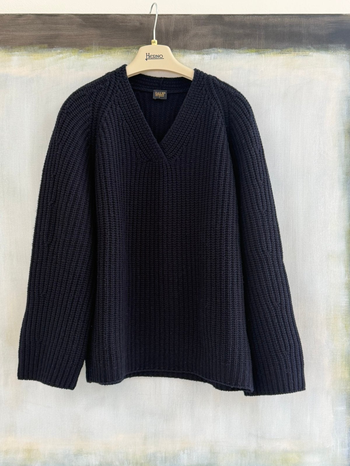 Pauw wollen trui donkerblauw mt 1, Kleding | Dames, Ophalen of Verzenden, Zo goed als nieuw, Maat 38/40 (M), Blauw