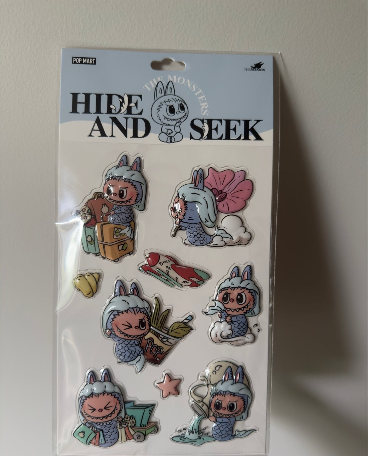 Pop Mart Labubu Hide and Seek Sticker Pack Singapore, Verzenden, Nieuw, Strip of Tekenfilm