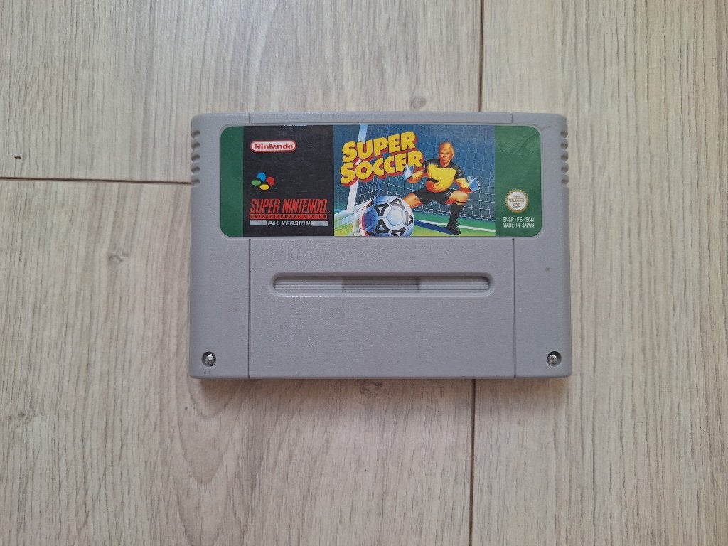 Super Soccer voor de Super Nintendo (SNES), 2 spelers, Eén computer, Ophalen of Verzenden, Zo goed als nieuw