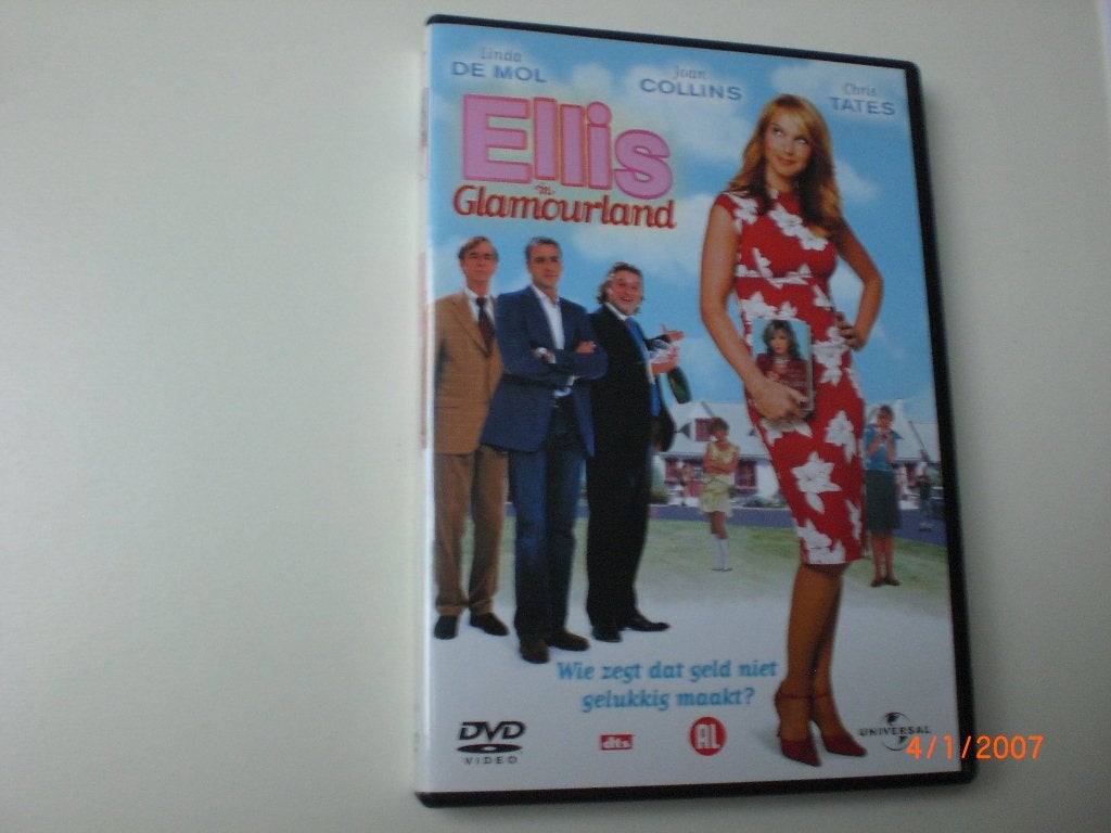 dvd Ellis in Glamourland Joan Collins Linda de Mol Chris Tat, Alle leeftijden, Ophalen of Verzenden, Zo goed als nieuw, Komedie