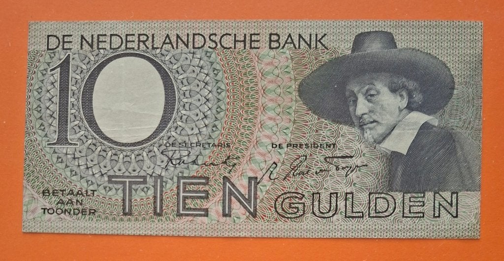 Bankbiljet 10 gulden 1943 Staalmeester, cat. PL40.a, Verzenden, 10 gulden, Los biljet