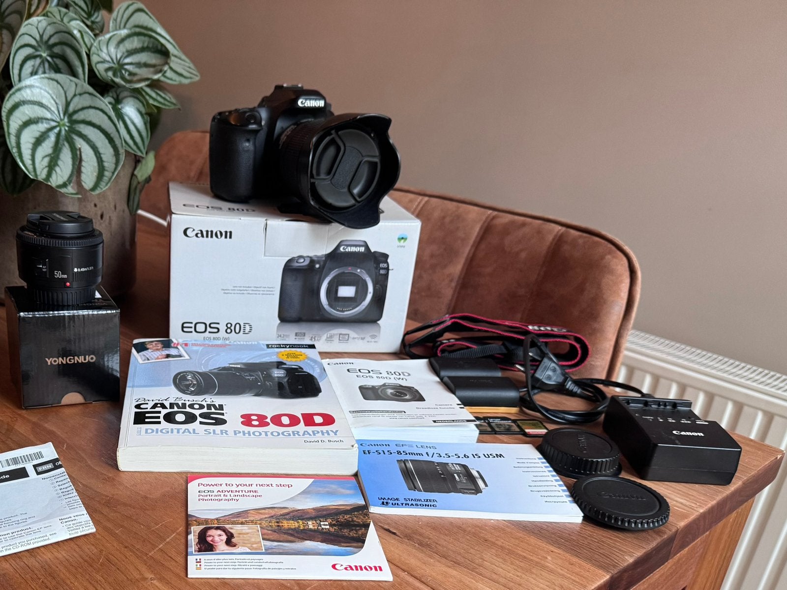 Complete camera set, Canon 80D met twee objectieven, Audio, Tv en Foto, Fotocamera's Digitaal, Ophalen, Spiegelreflex, Canon, Zo goed als nieuw