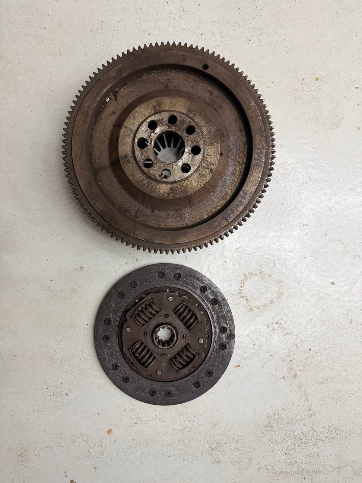 BMW E36 - 318i - M42 Vliegwiel en koppelingsplaat - Gebruikt, Ophalen, Gebruikt, Overige automerken