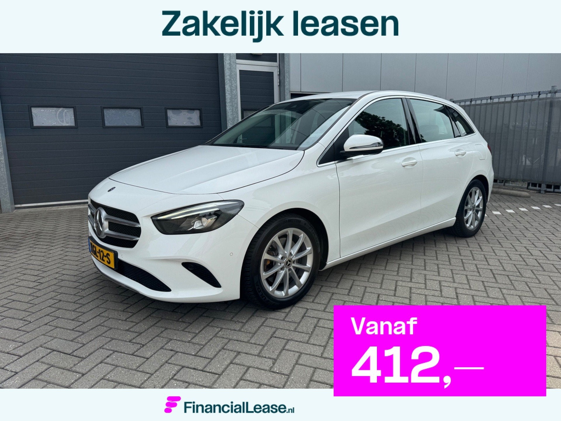 Mercedes-Benz B-klasse 220 4MATIC 4WD Premium, LED, Navi, Ca, Automaat, Leder en Stof, Wit, 14 km/l