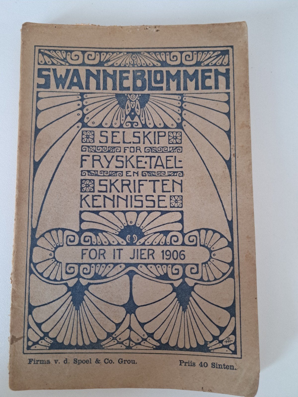 swanneblommen  . fries boek 1906, Ophalen of Verzenden