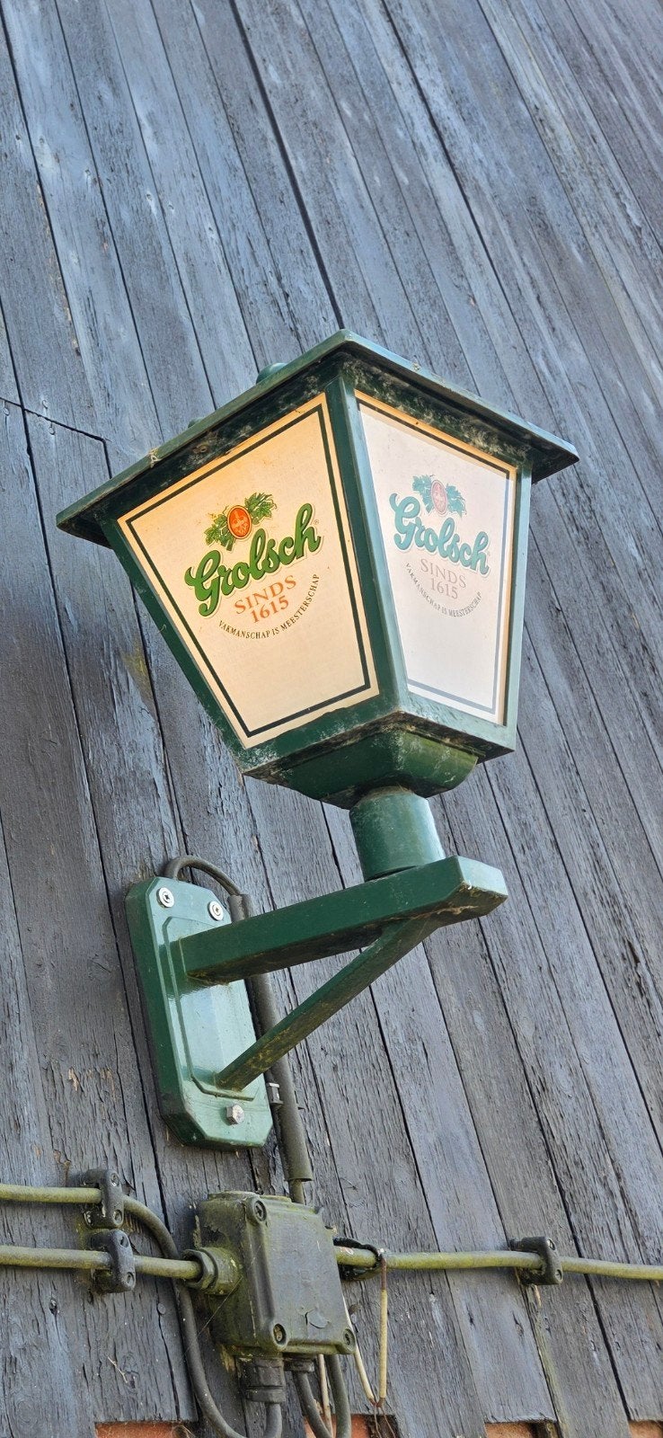 Grolsch Lantaarn - Vintage Reclameverlichting, Ophalen of Verzenden