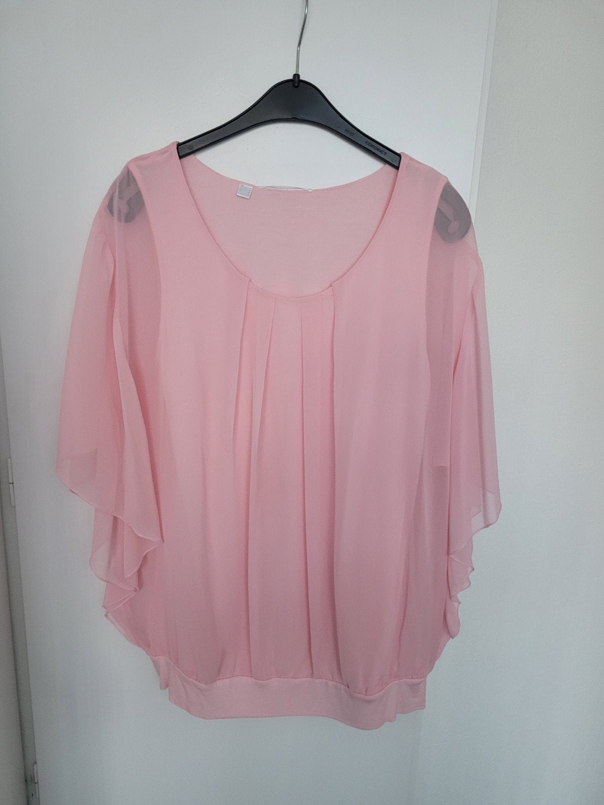 Blouse chiffon met ondershirt, Maat 38/40 (M), Ophalen of Verzenden, Zo goed als nieuw, Korte mouw