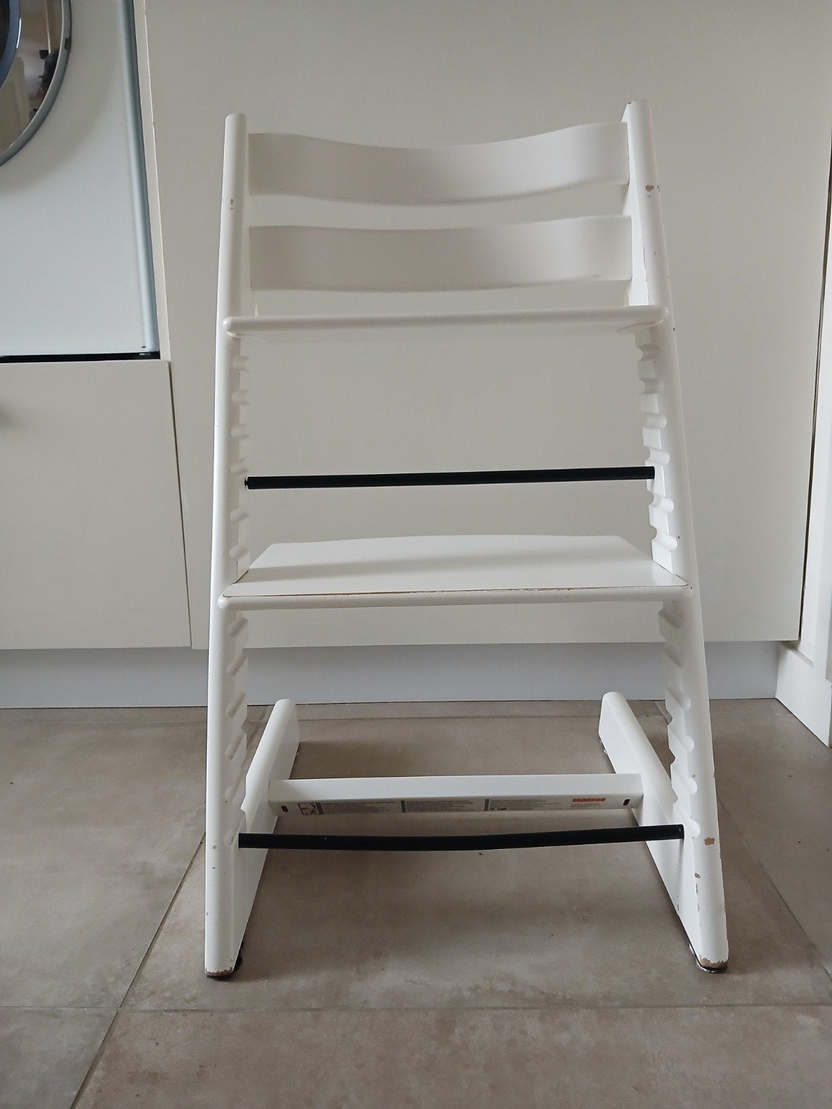 Stokke Tripp Trapp - triptrap stoel  Wit, Kinderen en Baby's, Kinderstoelen, Ophalen, Gebruikt, Meegroeistoel