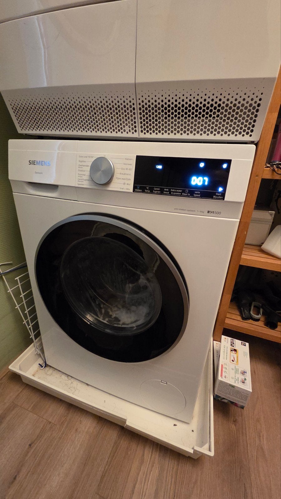 Siemens iQ500 Wasmachine + Electrolux 9kg Droger Wasset, Witgoed en Apparatuur, 1200 tot 1600 toeren, Gebruikt, 8 tot 10 kg, Ophalen of Verzenden
