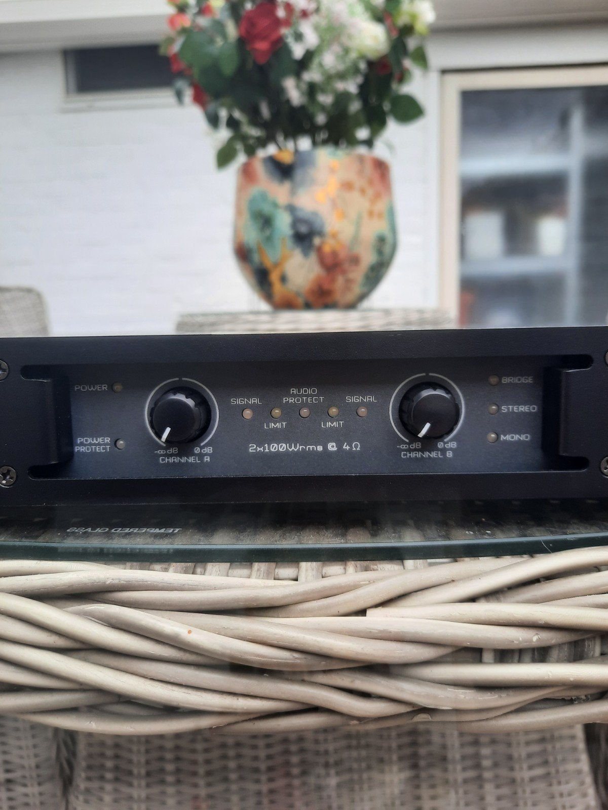 jb systems versterker, Audio, Tv en Foto, Versterkers en Receivers, Ophalen of Verzenden, Zo goed als nieuw, 120 watt of meer