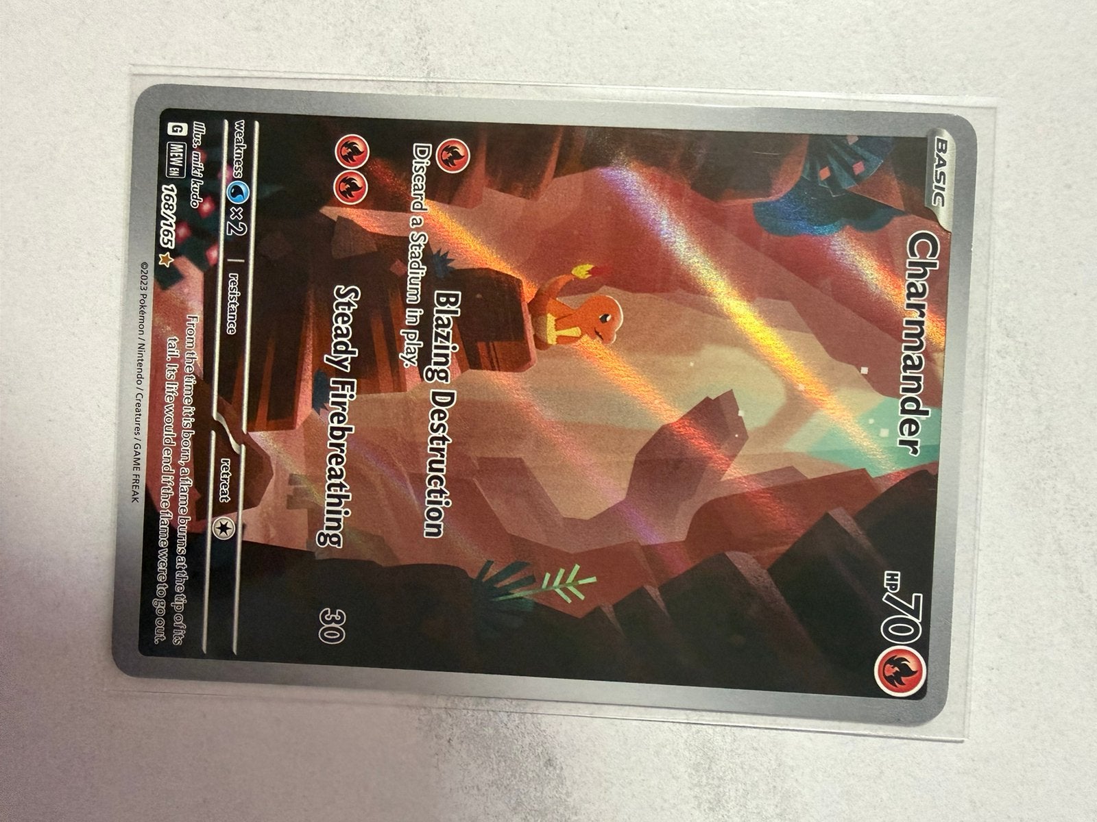 Pokemon 151 Charmander Illustration Rare NM, Ophalen of Verzenden, Zo goed als nieuw