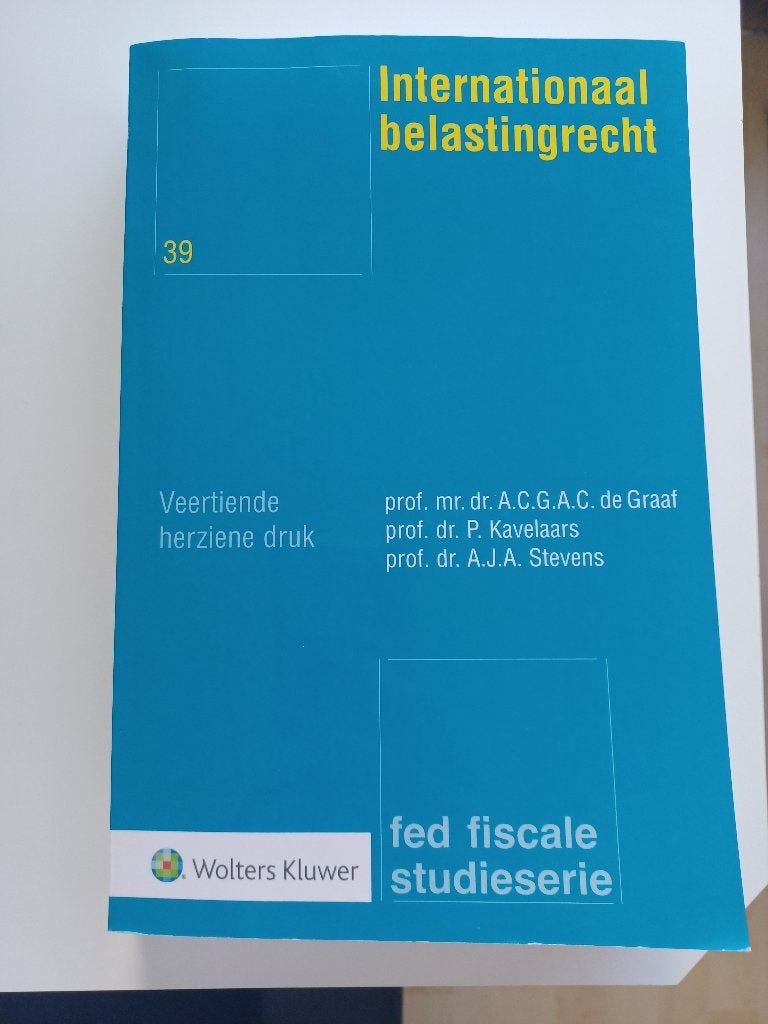 Internationaal Belastingrecht 14de druk 9789013170047, Boeken, Studieboeken en Cursussen, Ophalen of Verzenden, Alpha, Zo goed als nieuw