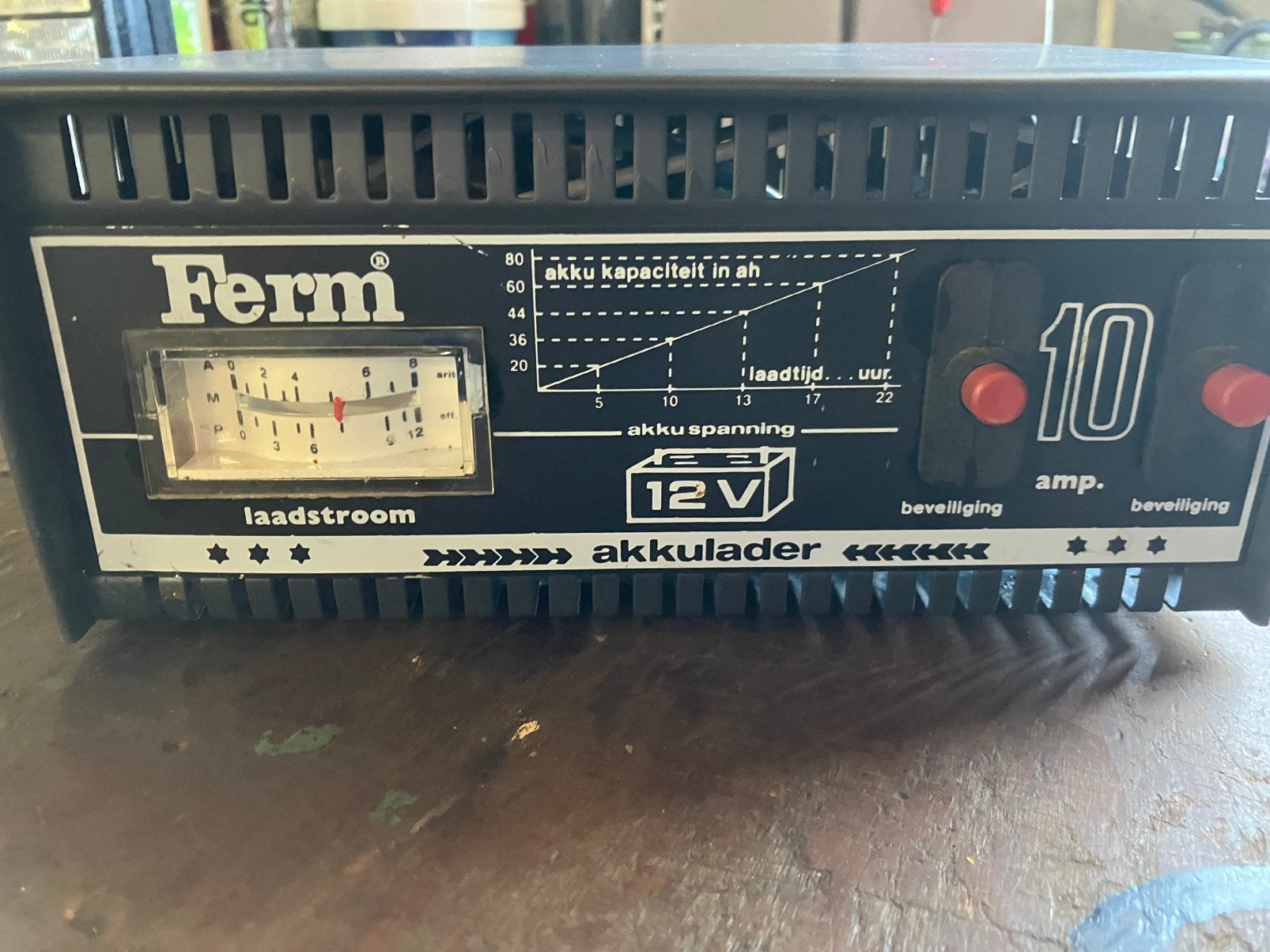 Ferm (Absaar) acculader 10Ah, Ophalen of Verzenden, Gebruikt