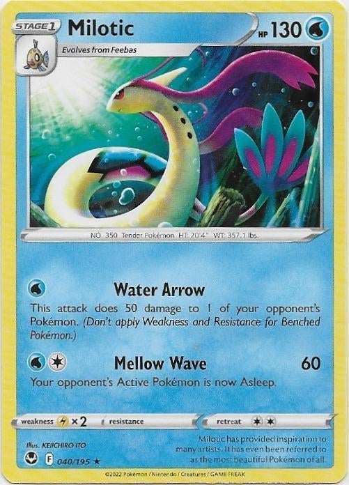 Silver Tempest,  Milotic [rare] 40/195, Verzenden, Nieuw, Losse kaart