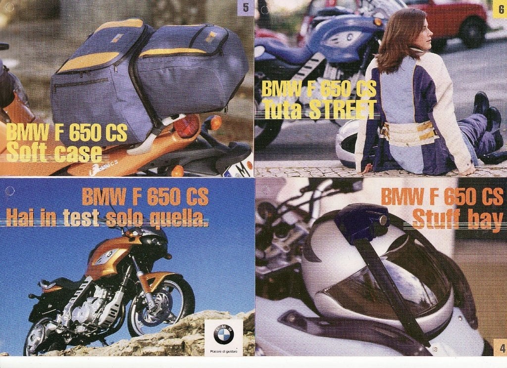 BMW motoren type f 650 cs 4 mooie Italiaanse kaarten serie 1, Ophalen, Nieuw, Motoren