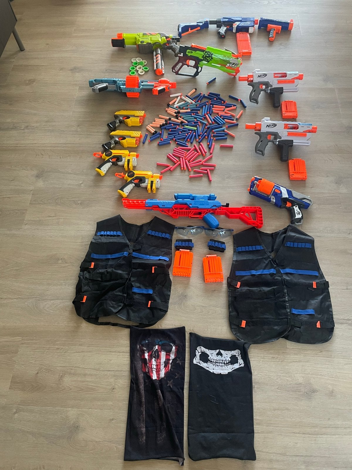 Grote Nerf Blaster Collectie met Accessoires, Ophalen of Verzenden, Gebruikt