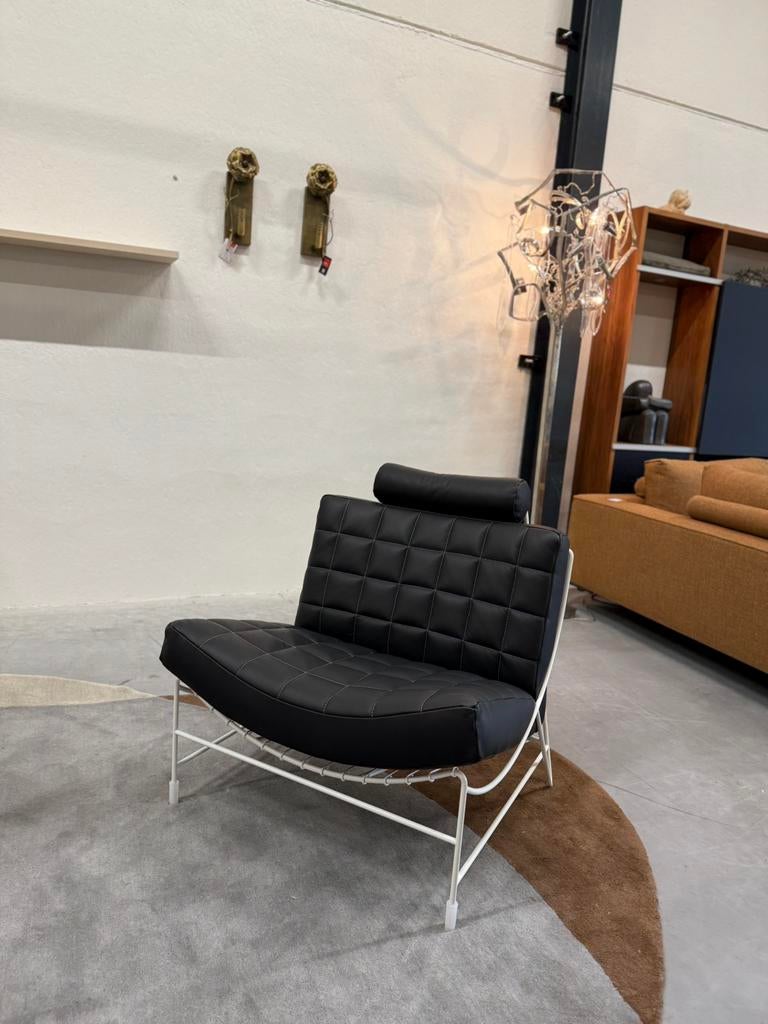 Nieuw Leolux Volare Fauteuils zwart wit design stoel leer