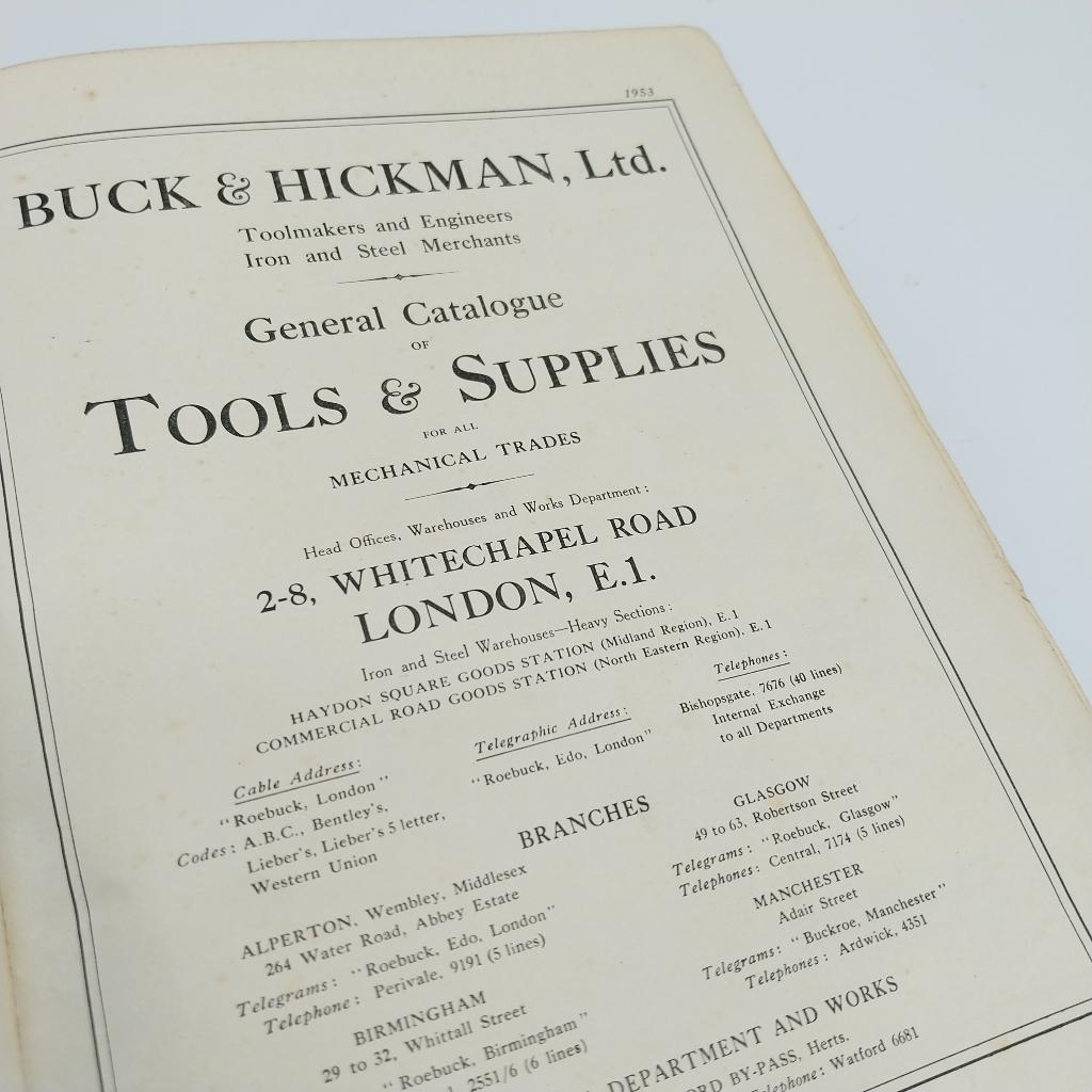 Buck & Hickman IJzerwaren Catalogus 1953 (23698-ML), Ophalen