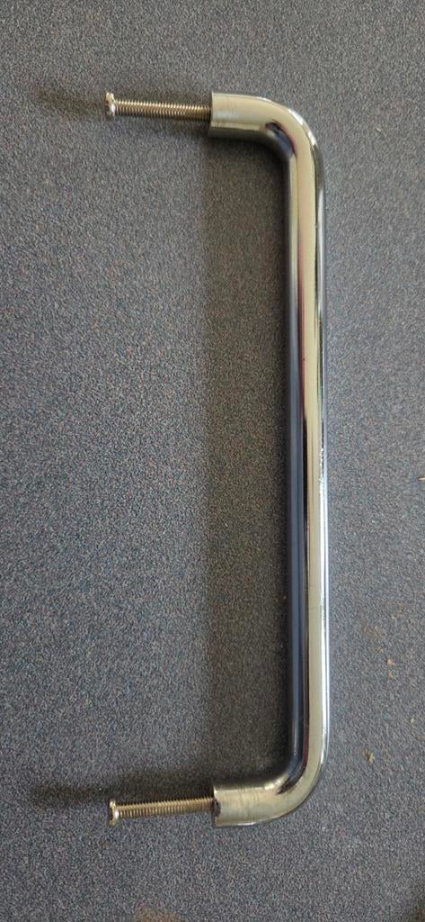 Chroomkleurige metalen handgrepen 160mm, 24 stuks, Ophalen of Verzenden, Gebruikt, Chroom, Overige typen