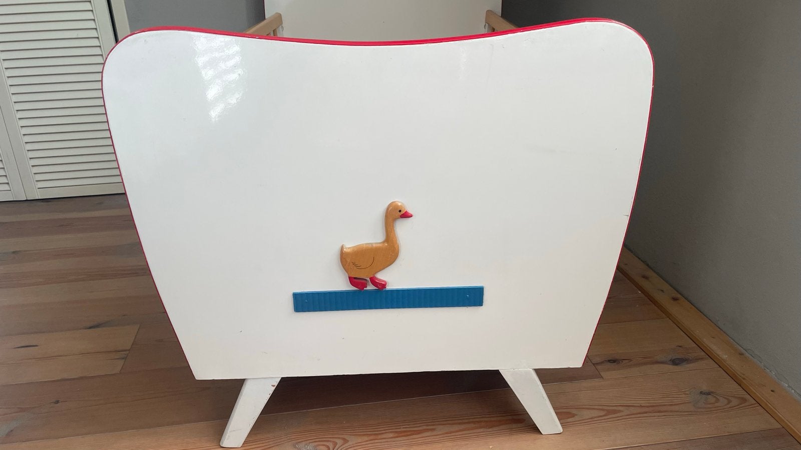 Nostalgisch retro babybedje 120x60 cm, Ophalen, Gebruikt, Minder dan 140 cm, Minder dan 70 cm