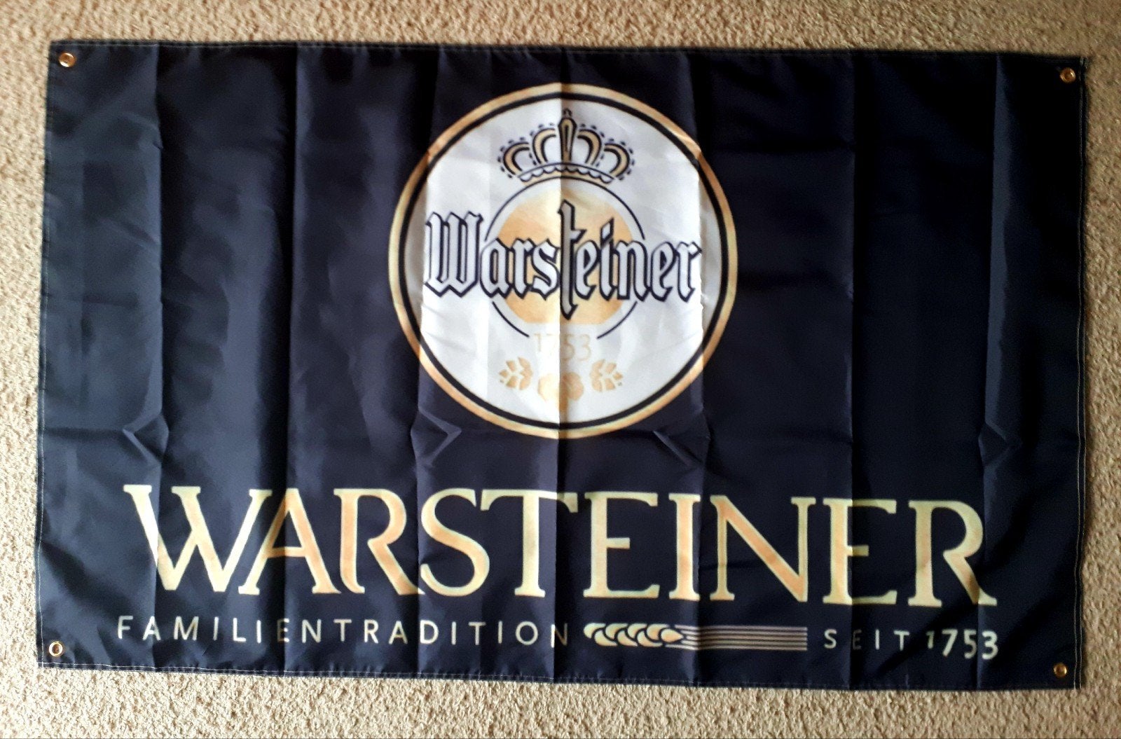 Warsteiner 90x150 cm Reclame Vlag, Verzenden, Nieuw, Reclamebord, Plaat of Schild, Overige merken