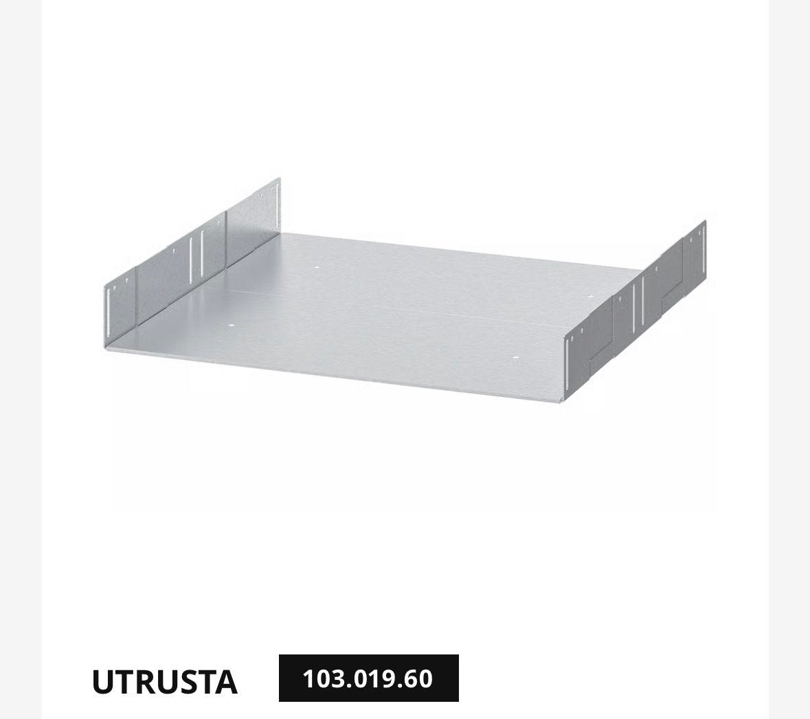 IKEA Utrusta Ovenconsole - Ovensteun 10301960, Huis en Inrichting, Overige typen, IKEA, Ophalen of Verzenden, Metaal